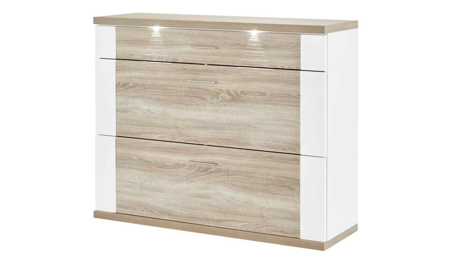 uno Kommode Titan | Weiß / Eiche sägerau (Nachbildung) 2 uno Kommode Titan | Weiß / Eiche sägerau (Nachbildung) – Bild 2