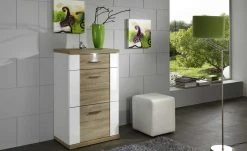 uno Kommode Titan | Weiß / Eiche sägerau (Nachbildung)