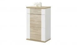 uno Kommode Titan | Weiß / Eiche sägerau (Nachbildung) -Komm Store 12200318 10 201811271502