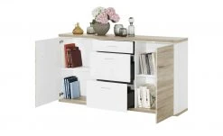 uno Sideboard Titan | Weiß / Eiche sägerau (Nachbildung) -Komm Store 12200325 4 202106172234