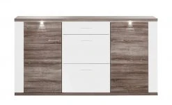 uno Sideboard Titan | Weiß / Eiche Trüffel (Nachbildung) -Komm Store 12200326 2 201811271502