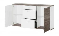 uno Sideboard Titan | Weiß / Eiche Trüffel (Nachbildung) -Komm Store 12200326 9 201811271502