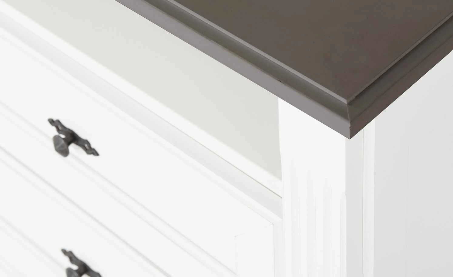 maison bleue TV-Element Petit Chalet | 119|cm Weiß / Graphit 5 maison bleue TV-Element Petit Chalet | 119|cm Weiß / Graphit – Bild 5