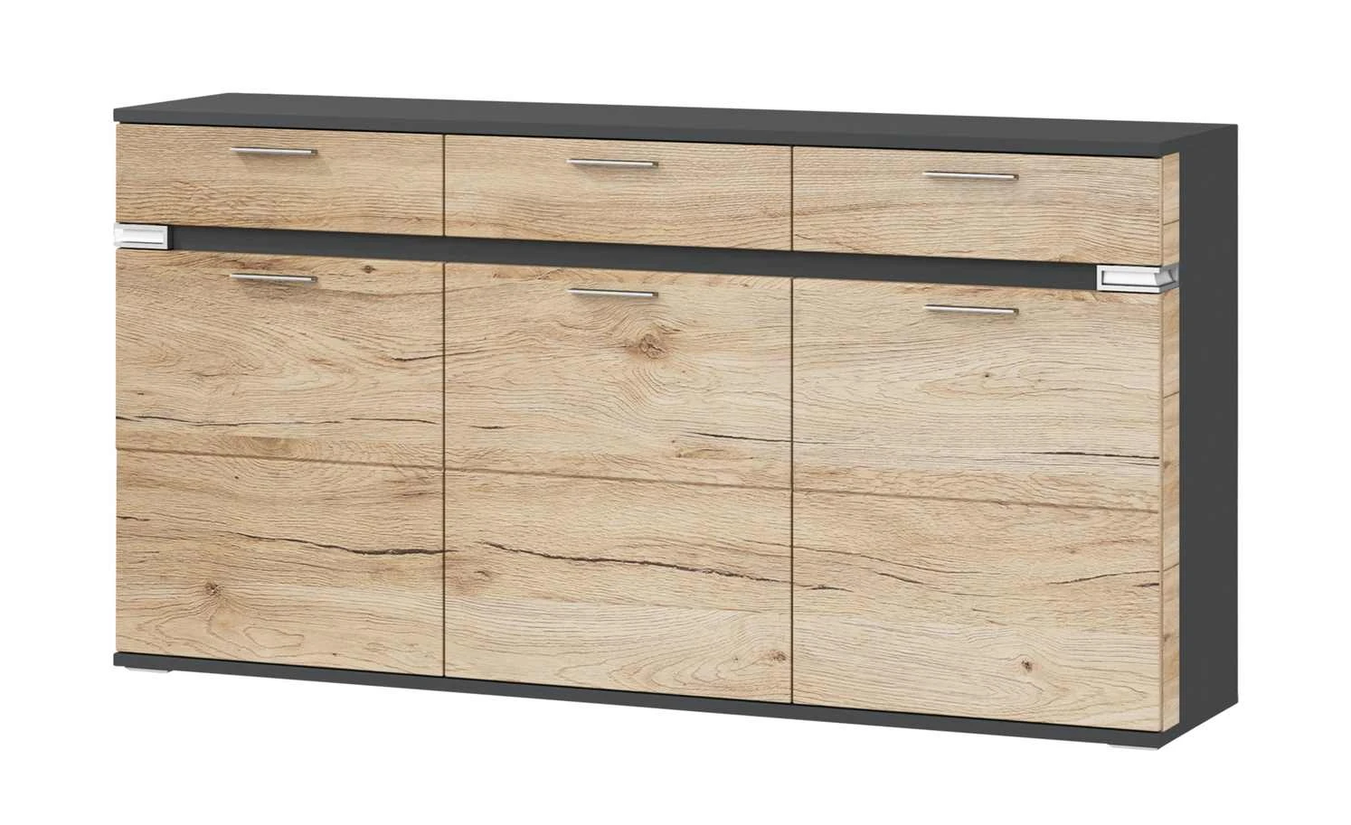 uno Sideboard Katt | Eiche San Remo (Nachbildung) / Graphitgrau 1 uno Sideboard Katt | Eiche San Remo (Nachbildung) / Graphitgrau