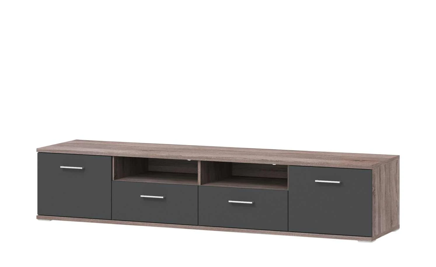 uno Lowboard Onyx | Graphitgrau / Eiche Trüffel sägerau (Nachbildung) 1 uno Lowboard Onyx | Graphitgrau / Eiche Trüffel sägerau (Nachbildung)