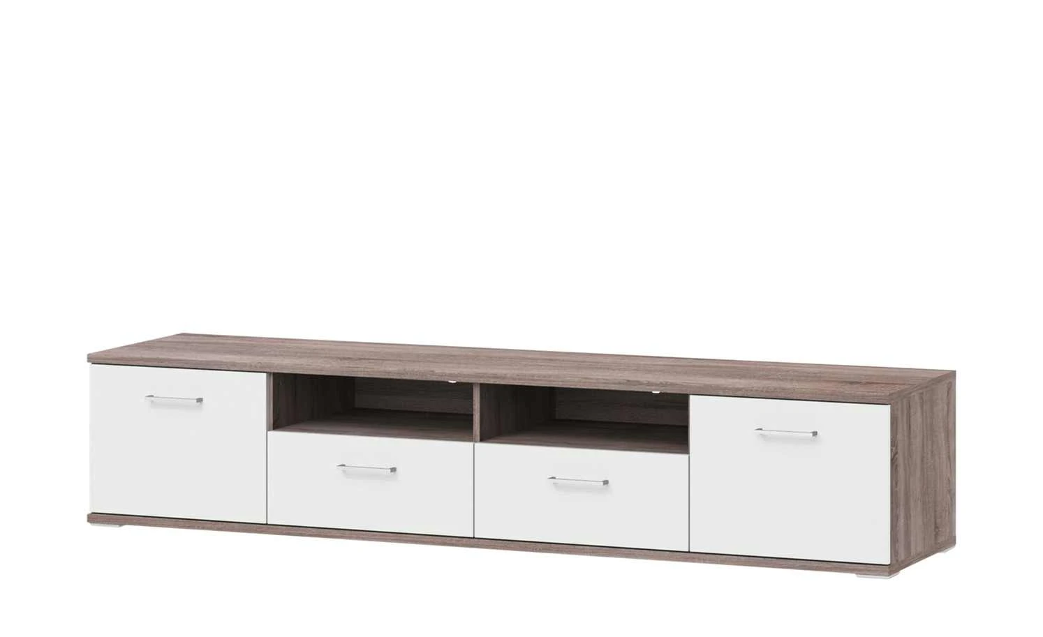 uno Lowboard Onyx | Weiß / Eiche Trüffel sägerau (Nachbildung) 1 uno Lowboard Onyx | Weiß / Eiche Trüffel sägerau (Nachbildung)