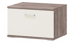 uno Lowboard Onyx | Vanille / Eiche Trüffel sägerau (Nachbildung)