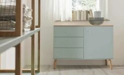 Roomers Sideboard Scan | Sage (Salbeigrün) / Eiche Natur -Komm Store 12201986 5 201811271515