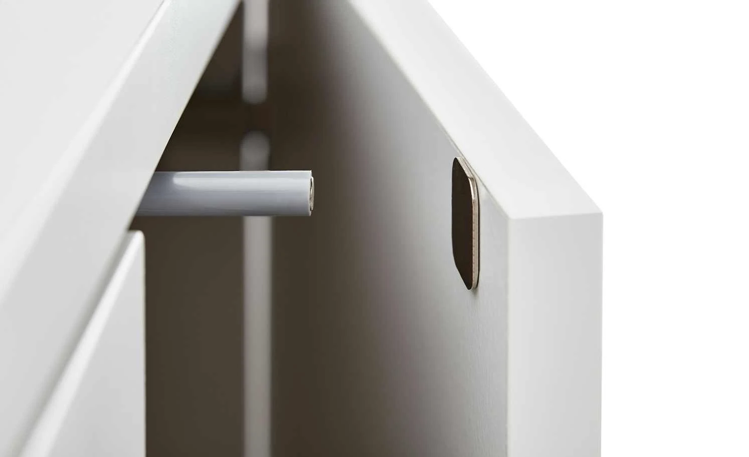 Roomers Highboard Case | Weiß / Eiche sägerau (Nachbildung) 5 Roomers Highboard Case | Weiß / Eiche sägerau (Nachbildung) – Bild 5