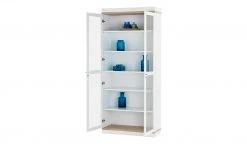 Roomers Vitrine Case | Weiß / Eiche sägerau (Nachbildung) -Komm Store 12202136 1 201811271515