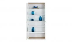Roomers Vitrine Case | Weiß / Eiche sägerau (Nachbildung) -Komm Store 12202136 11 201901221121