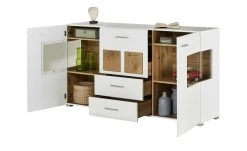 Sideboard Cortina | Weiß/ Eiche Altholz (Nachbildung) -Komm Store 12203596 18 202106232232