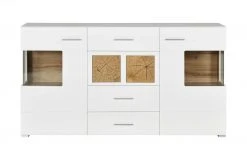 Sideboard Cortina | Weiß/ Eiche Altholz (Nachbildung) -Komm Store 12203596 20 202106232232