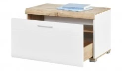 Lowboard klein Cortina | Weiß / Eiche Altholz (Nachbildung) -Komm Store 12204472 9 202111032233