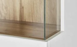 Vitrine Cortina | Weiß / Eiche Altholz (Nachbildung) -Komm Store 12205228 5 202106281241 1