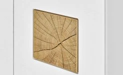 Vitrine Cortina | Weiß / Eiche Altholz (Nachbildung) -Komm Store 12205228 7 202106281241 1