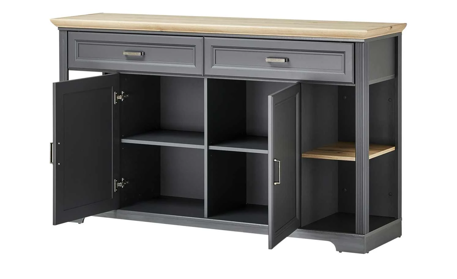 Sideboard Varese | Graphitgrau / Asteiche (Nachbildung) 7 Sideboard Varese | Graphitgrau / Asteiche (Nachbildung) – Bild 7