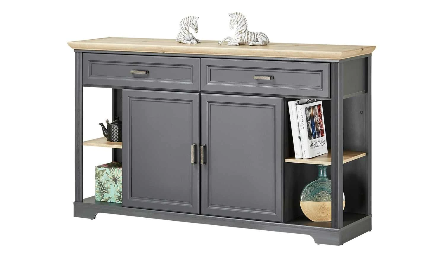 Sideboard Varese | Graphitgrau / Asteiche (Nachbildung) 10 Sideboard Varese | Graphitgrau / Asteiche (Nachbildung) – Bild 10