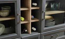 Highboard Varese | Graphitgrau / Asteiche (Nachbildung) -Komm Store 12208842 11 201908092246