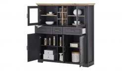 Highboard Varese | Graphitgrau / Asteiche (Nachbildung) -Komm Store 12208842 4 201908092246
