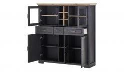 Highboard Varese | Graphitgrau / Asteiche (Nachbildung) -Komm Store 12208842 6 201908092246