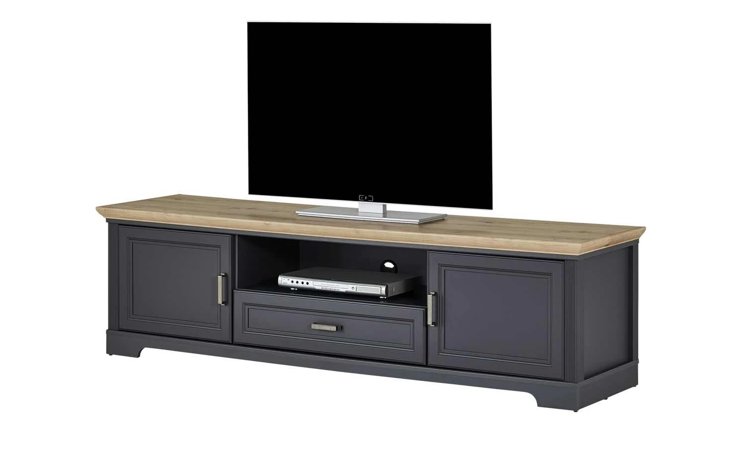 TV-Lowboard Varese | Graphitgrau / Asteiche (Nachbildung) 5 TV-Lowboard Varese | Graphitgrau / Asteiche (Nachbildung) – Bild 5