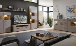 Lowboard groß Cortina | Basaltgrau / Eiche Altholz (Nachbildung) -Komm Store 12209114 10 202009142240