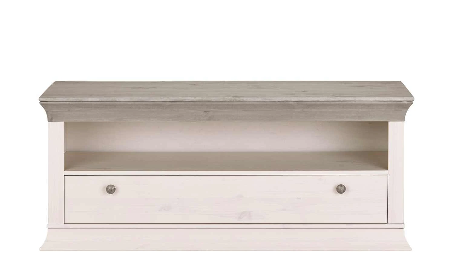 TV-Lowboard Bornholm | Kiefer Weiß / Kiefer lavafarben 3 TV-Lowboard Bornholm | Kiefer Weiß / Kiefer lavafarben – Bild 3