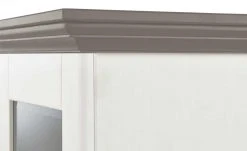 maison bleue Vitrinenaufsatz für Sideboard Florian | Weiß / Grau -Komm Store 12230758 6 202108161243