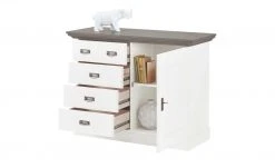 maison bleue Brotschrank Florian | Weiß / Grau -Komm Store 12231241 6 202108130002