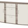uno Sideboard Onyx | Vanille / Eiche Trüffel sägerau (Nachbildung)
