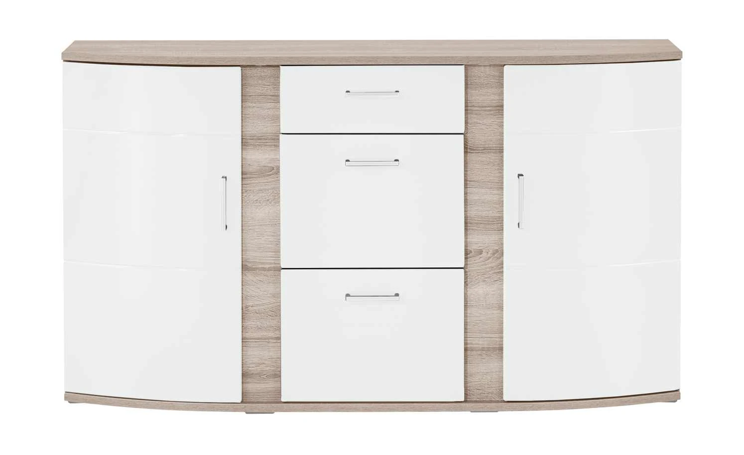 uno Sideboard Onyx | Weiß / Eiche sägerau (Nachbildung) 4 uno Sideboard Onyx | Weiß / Eiche sägerau (Nachbildung) – Bild 4