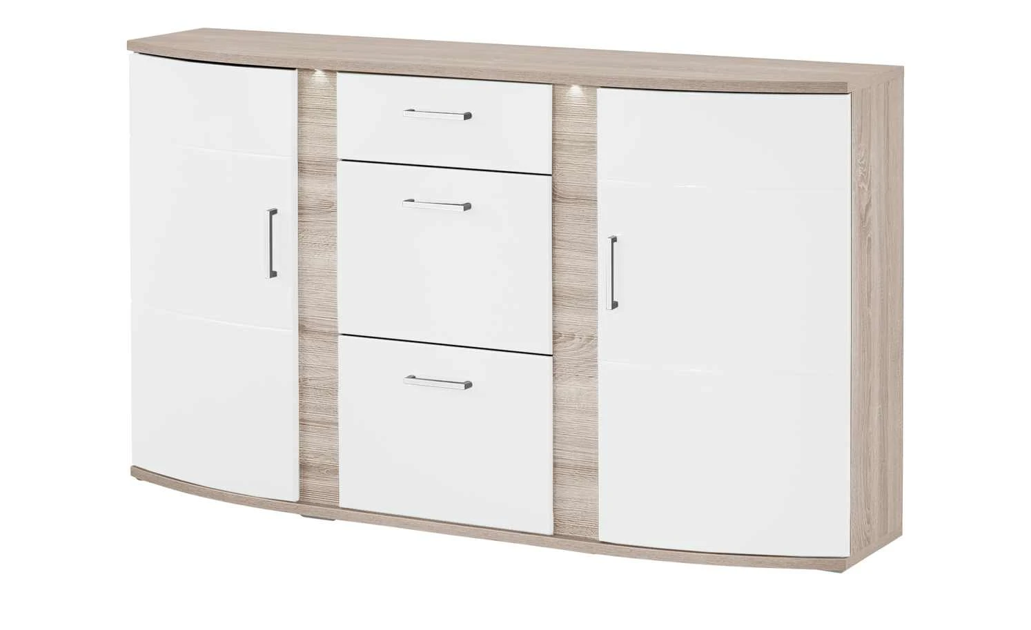 uno Sideboard Onyx | Weiß / Eiche sägerau (Nachbildung) 1 uno Sideboard Onyx | Weiß / Eiche sägerau (Nachbildung)