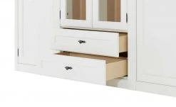 maison bleue Highboard Petit Chalet | Weiß / Asteiche mit Glasboden -Komm Store 12232257 9 202207082231