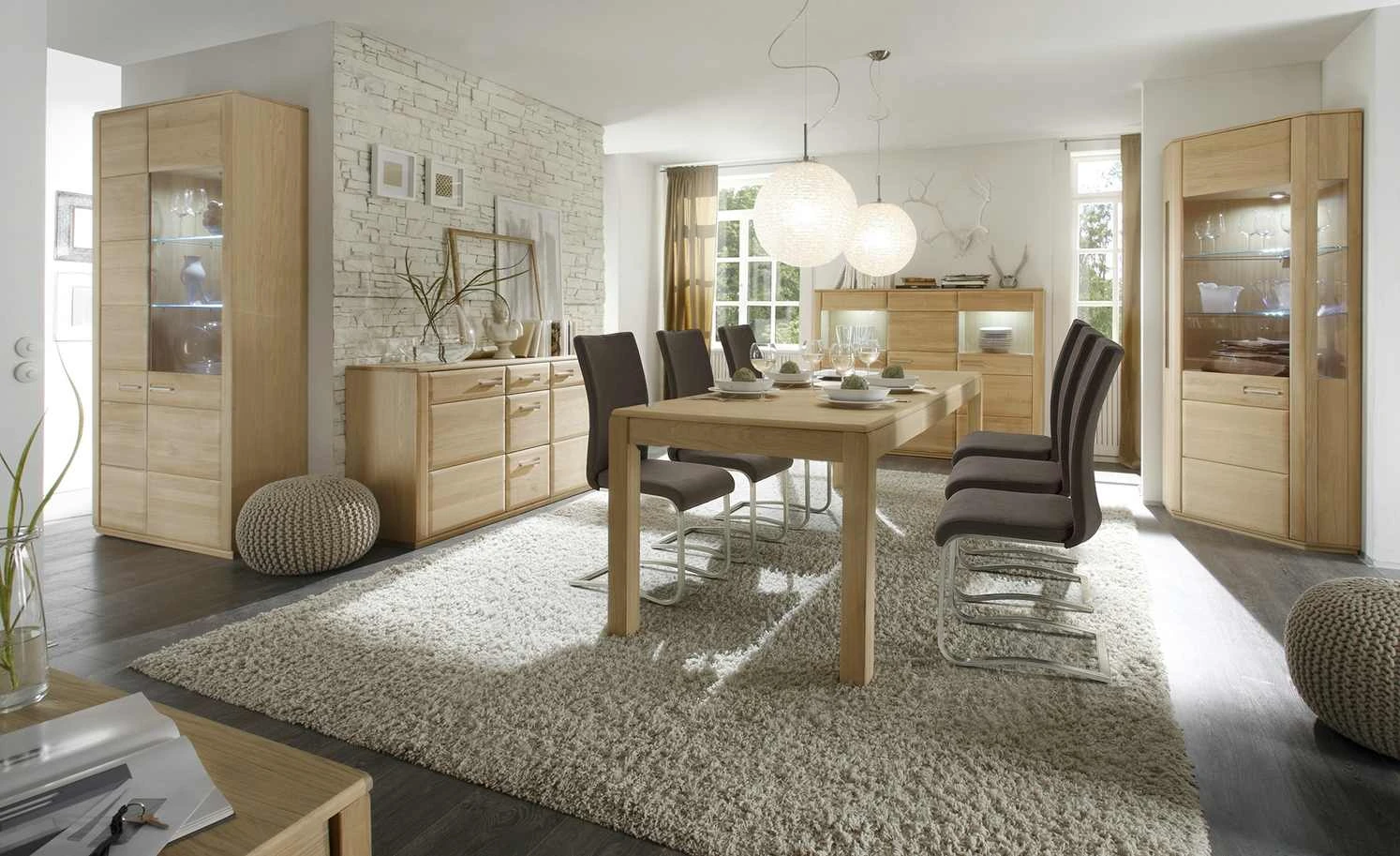 Woodford Highboard Dio | Eiche Bianco 1 Woodford Highboard Dio | Eiche Bianco