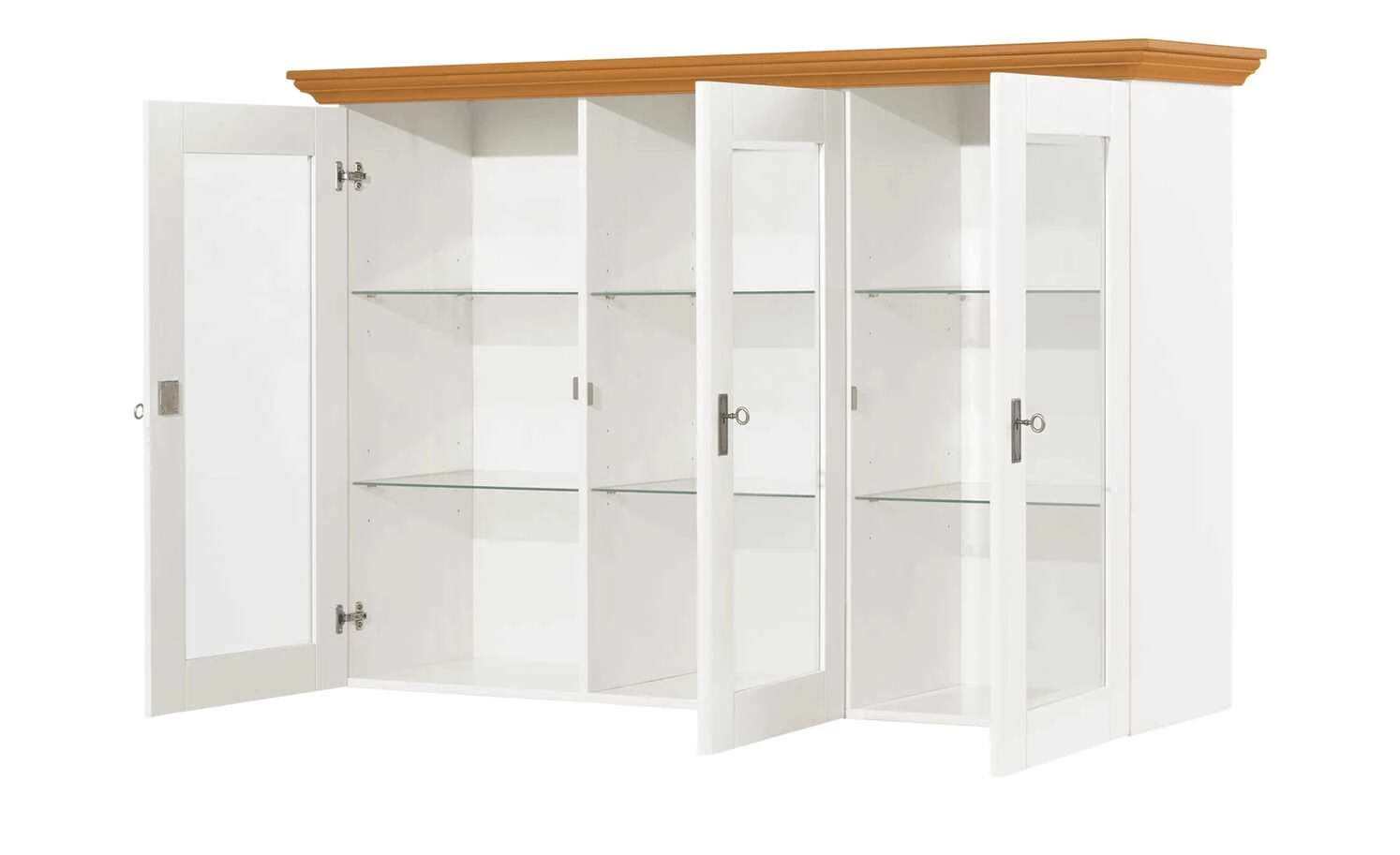 maison bleue Vitrinenaufsatz für Sideboard Florian | Weiß / bernsteinfarben 10 maison bleue Vitrinenaufsatz für Sideboard Florian | Weiß / bernsteinfarben – Bild 10