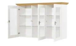 maison bleue Vitrinenaufsatz für Sideboard Florian | Weiß / laugenfarben -Komm Store 12234052 3 202108161244