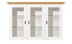 maison bleue Vitrinenaufsatz für Sideboard Florian | Weiß / laugenfarben -Komm Store 12234052 4 202108161244