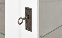 maison bleue Vitrinenaufsatz für Sideboard Florian | Weiß / laugenfarben -Komm Store 12234052 6 202108161244