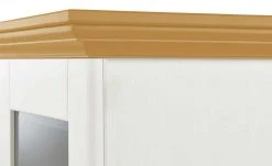 maison bleue Vitrinenaufsatz für Sideboard Florian | Weiß / laugenfarben -Komm Store 12234052 7 202108161244