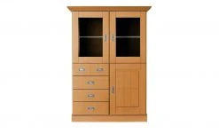 maison bleue Highboard Florian | bernsteinfarben Türen mit Glaseinsatz -Komm Store 12235169 2 202108130002
