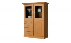 maison bleue Highboard Florian | bernsteinfarben Türen mit Glaseinsatz -Komm Store 12235169 3 202108130002