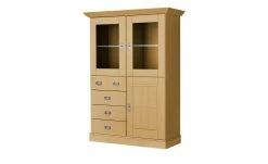 maison bleue Highboard Florian | laugenfarben Türen mit Glaseinsatz