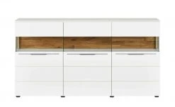 Berger & Rath Sideboard Claro | Weiß-Creme Sichtbare Rückwand: Wildeiche gesandstrahlt -Komm Store 12238660 11 202103042233
