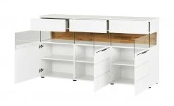 Berger & Rath Sideboard Claro | Weiß-Creme Sichtbare Rückwand: Wildeiche gesandstrahlt -Komm Store 12238660 5 202103042233