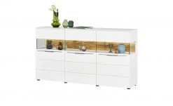 Berger & Rath Sideboard Claro | Weiß-Creme Sichtbare Rückwand: Wildeiche gesandstrahlt -Komm Store 12238660 9 202103042233