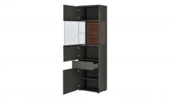 Berger & Rath Vitrine Claro | Anthrazit links Sichtbare Rückwand glatt -Komm Store 12238688 5 202103042233