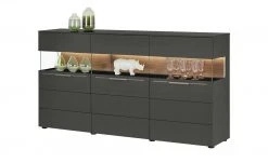 Berger & Rath Sideboard Claro | Anthrazit Sichtbare Rückwand: Wildnussbaum -Komm Store 12238694 1 202103051240