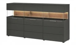 Berger & Rath Sideboard Claro | Anthrazit Sichtbare Rückwand: Wildnussbaum -Komm Store 12238694 2 202103051240