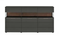 Berger & Rath Sideboard Claro | Anthrazit Sichtbare Rückwand: Wildnussbaum -Komm Store 12238694 3 202103051240